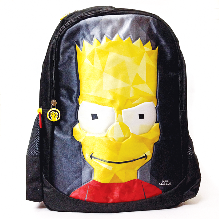 mochila con la imagen de Bart Simpson