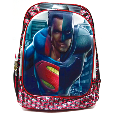 mochila Batman vs Superman dos caras mochila con los personajes de la película