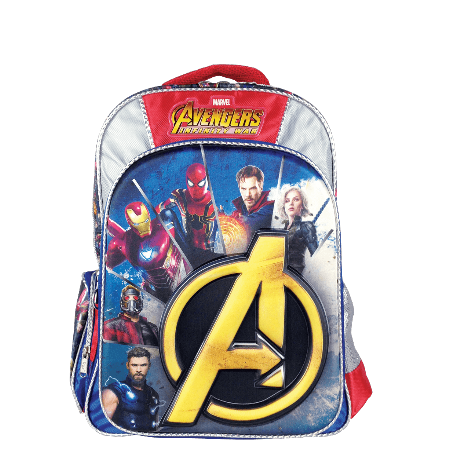 mochila con los personajes de la pelicula avengers